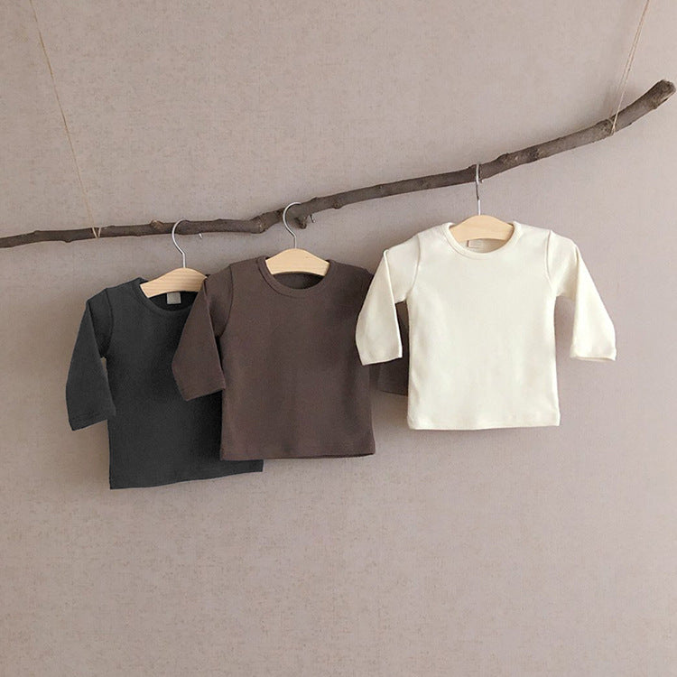 Cotton Long Sleeve T-shirts Newborns 3-24M