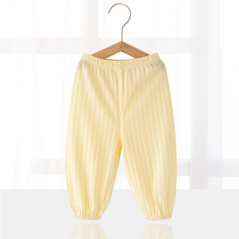Cotton Linen Anti-Mosquito Pants for Kids (Ages 5-8)