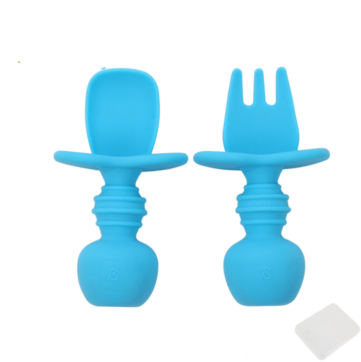 Soft Silicone Fork and Spoon Set