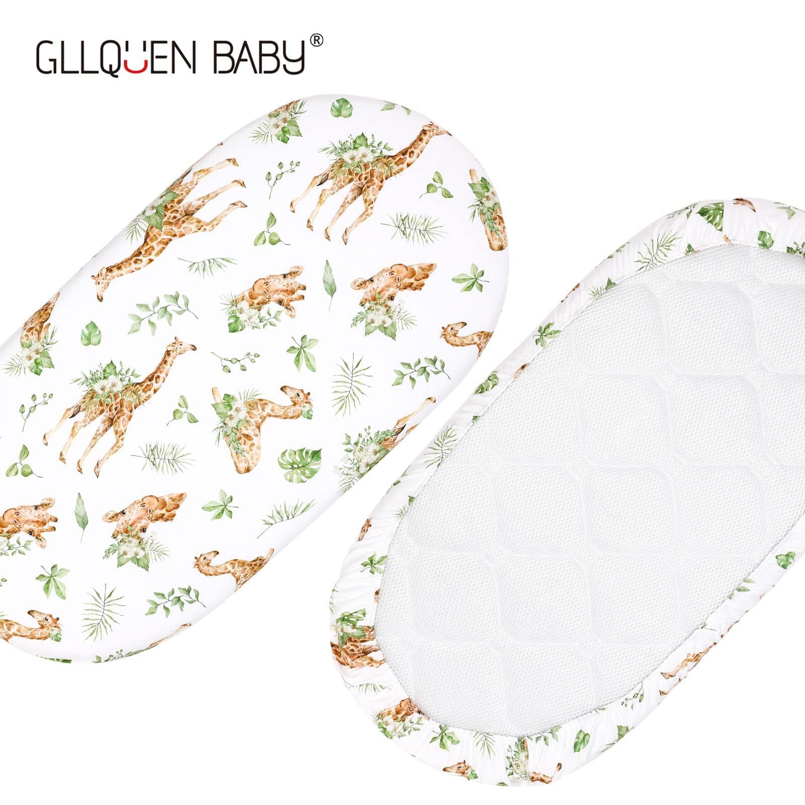 Elastic Printed Fitted Sheet for Baby Cradle & Changing Table