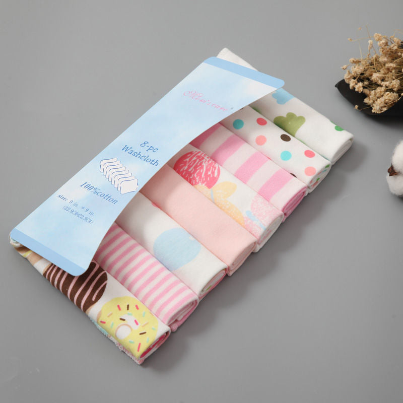Newborn Cotton Feeding Towels - 8 Pk