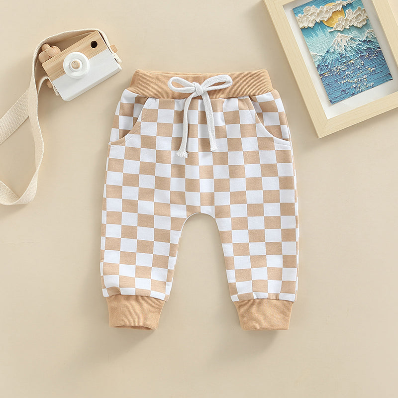 Checkered Joggers for Toddlers