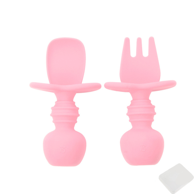 Soft Silicone Fork and Spoon Set