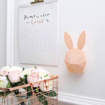Rabbit Voice-Controlled Snooze Alarm Clock (Cartoon)
