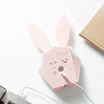 Rabbit Voice-Controlled Snooze Alarm Clock (Cartoon)