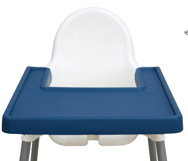 Children's High Chair with Waterproof Silicone Mat