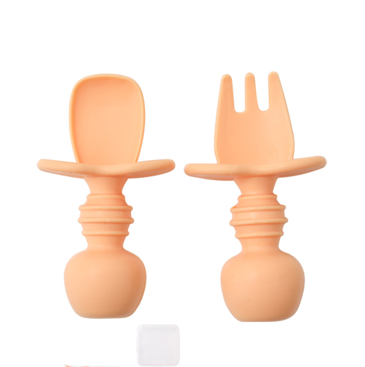 Soft Silicone Fork and Spoon Set