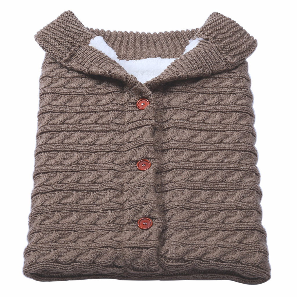 Thick Knit Baby Stroller Sleeping Bag for Autumn/Winter