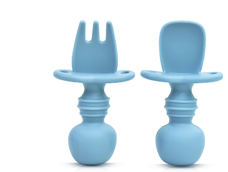 Soft Silicone Fork and Spoon Set