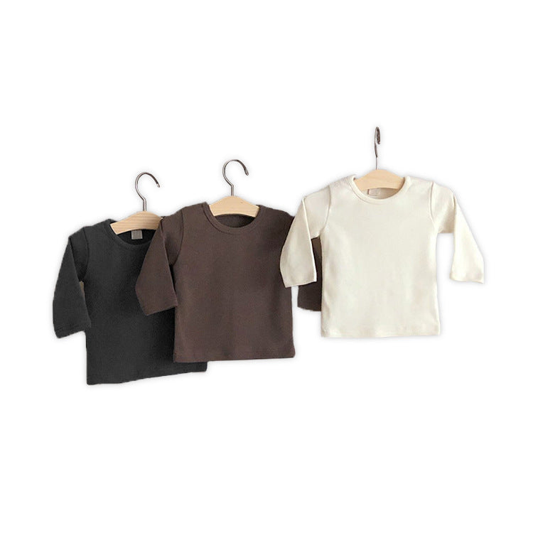 Cotton Long Sleeve T-shirts Newborns 3-24M
